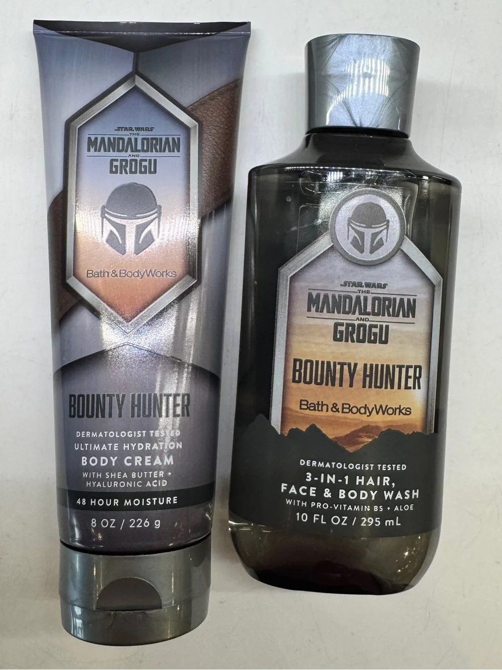 Bath & Body Works Mandalorian and Grogu Bounty Hunter Gray & Brown Set